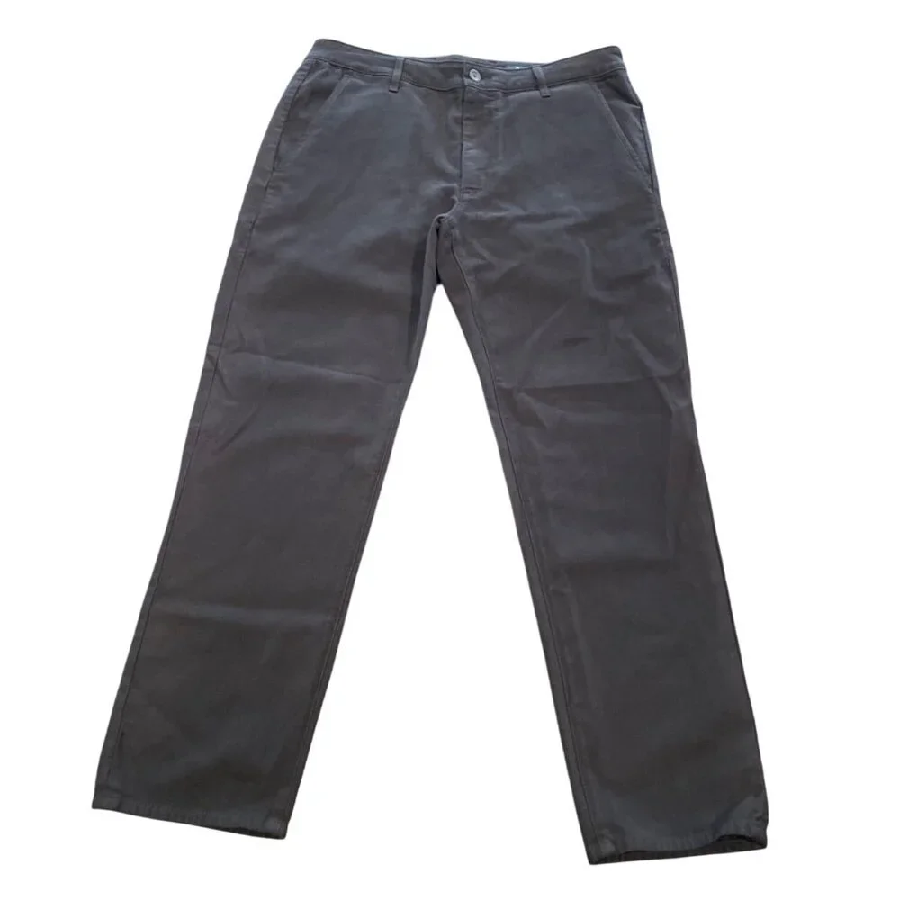 NWOT AG Adriano Goldschmied Men's 32x27 The Payton Classic Chino Crop Grey Stone